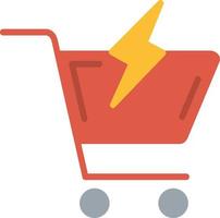 Shoping Cart Flat Icon vector