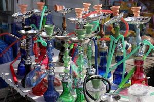 Hookah is a device for smoking among the peoples of the Middle East. photo