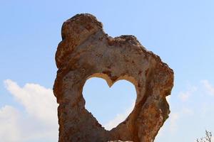 Stones in a city park on the Mediterranean coast photo