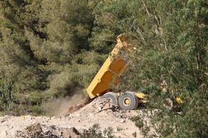 Work and working tools at a construction site in Israel. photo