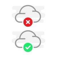 offline and online internet connection concept illustration flat design vector eps10. modern graphic element for landing page, empty state ui, infographic, icon