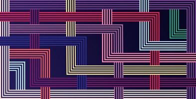 interlace retro line style background design vector