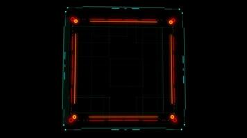 HUD circle interfaces. Hi tech futuristic display. Blue hologram button. Digital data network protection, future technology network concept FHD. Modern cyberspace innovation. video