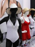 Tel Aviv Israel March 15, 2020. A mannequin is on display in a large store. photo
