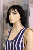 Tel Aviv Israel March 15, 2020. A mannequin is on display in a large store. photo