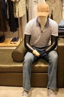 Tel Aviv Israel March 15, 2020. A mannequin is on display in a large store. photo