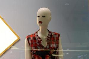 Tel Aviv Israel March 15, 2020. A mannequin is on display in a large store. photo