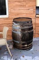 How to use an old barrel on the farm. photo