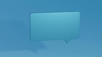 Chat text message bubble. Animated graphics.