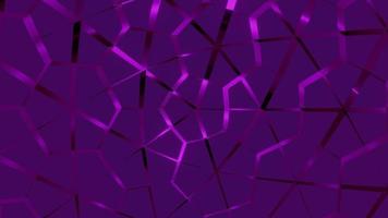 animation de rotation graphique 3d. abstrait violet. video