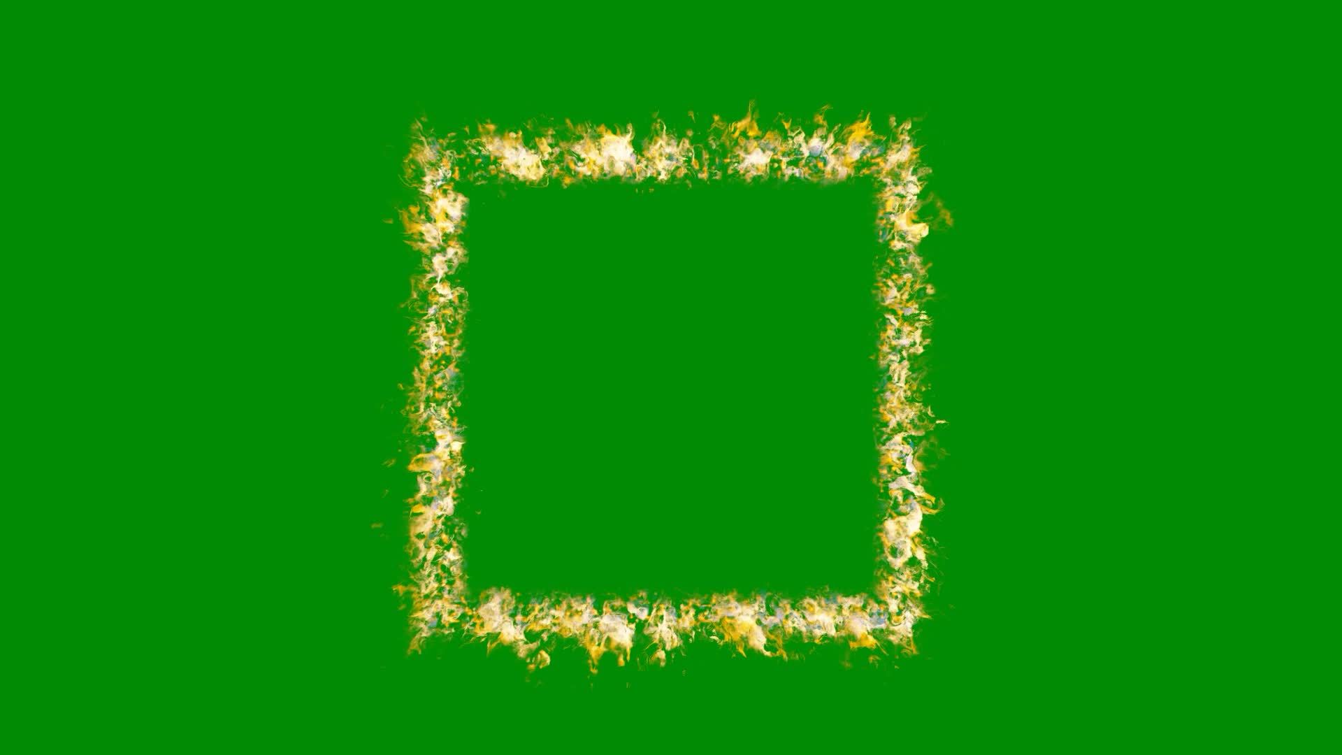 square fire animation green screen 10013151 Stock Video at Vecteezy