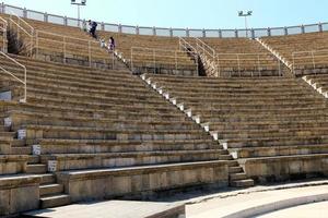 April 15, 2017 . The amphitheater in Caesarea is an ancient city located on the Mediterranean coast of modern Israel. photo