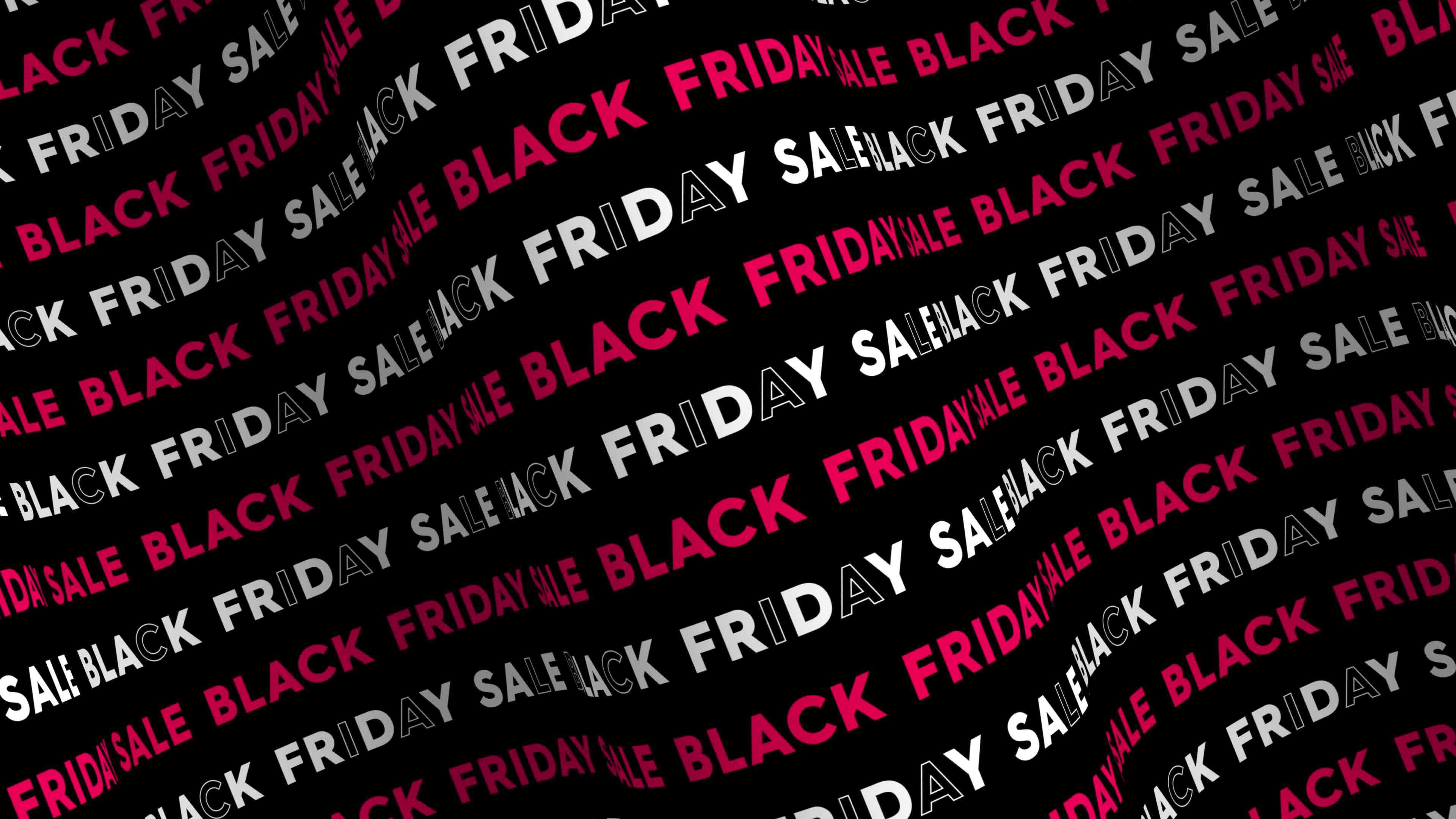 Black friday sale promo red pink text flow on the wave animation loop.  10013313 Stock Video at Vecteezy