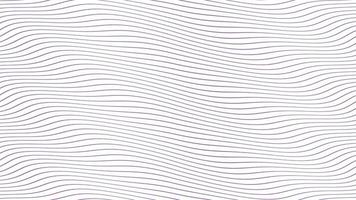 linee d'onda parallele lilla animazione a flusso lento su sfondo bianco isolato. design dello sfondo di filmati dinamici. evoca emozioni e sentimenti positivi, calma, pacificazione. video