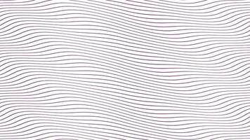Lilac parallel wave lines slow flowing animation on isolated white background. Dynamic motion footage backdrop design. Evokes positive, calmness, appeasement emotions and sentiments. video