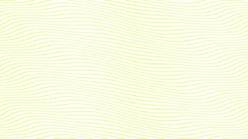 lignes d'ondes parallèles jaunes animation lente sur fond blanc isolé. conception de fond de séquences de mouvement dynamique. évoque des émotions et des sentiments positifs, de calme, d'apaisement. video