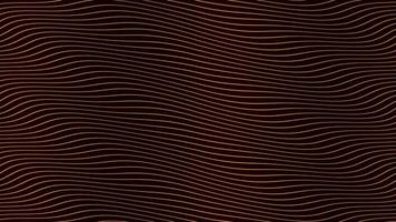 Orange parallel wave lines slow flowing animation on black background. Dynamic motion footage backdrop design. Evokes positive, calmness, appeasement emotions and sentiments. video