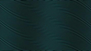 líneas de onda paralelas azules animación de flujo lento sobre fondo negro. diseño de fondo de imágenes de movimiento dinámico. evoca emociones y sentimientos positivos, de calma, de apaciguamiento. video