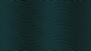 lignes d'onde parallèles bleues animation lente sur fond noir. conception de fond de séquences de mouvement dynamique. évoque des émotions et des sentiments positifs, de calme, d'apaisement. video