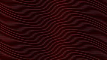 Red parallel wave lines slow flowing animation on black background. Dynamic motion footage backdrop design. Evokes positive, calmness, appeasement emotions and sentiments. video