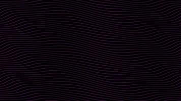 Puple parallel wave lines slow flowing animation on black background. Dynamic motion footage backdrop design. Evokes positive, calmness, appeasement emotions and sentiments. video