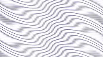 linee d'onda parallele blu animazione a flusso lento su sfondo bianco isolato. design dello sfondo di filmati dinamici. evoca emozioni e sentimenti positivi, calma, pacificazione. video