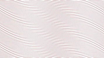 Red parallel wave lines slow flowing animation on isolated white background. Dynamic motion footage backdrop design. Evokes positive, calmness, appeasement emotions and sentiments. video