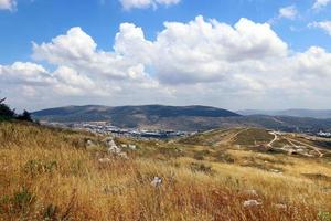 paisaje en las montañas del norte de israel foto
