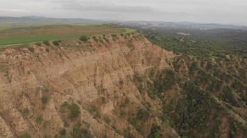 4wd isolated riding on the dark mountain with scenic landscape background video