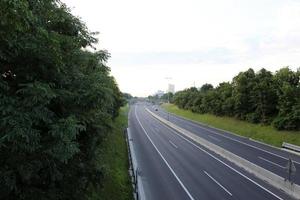 Asphalt highway across Israel from north to south. photo