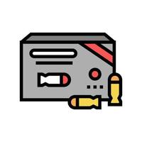 bullet package color icon vector illustration