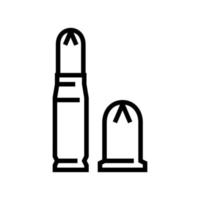 bullet types line icon vector illustration