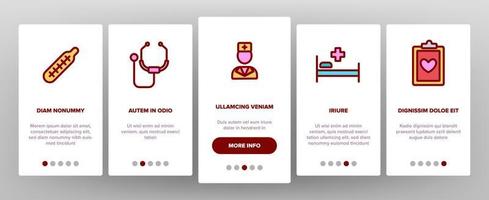 Therapeutic Elements Icons Onboarding Set Vector