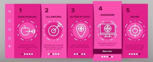 Target Aim Elements Vector Onboarding