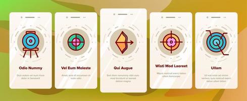 Target Aim Elements Vector Onboarding