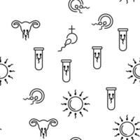 Sperm Cells Vector Seamless Pattern