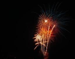 Multi-Firework Display Against the Night photo