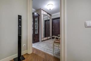 door in modern entrance hall of corridor in apartments photo