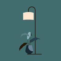 Flat illustration decorative lamp vector