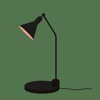 Flat illustration of table lamp vector