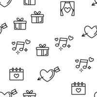 Wedding And Engaging Vector Seamless Pattern