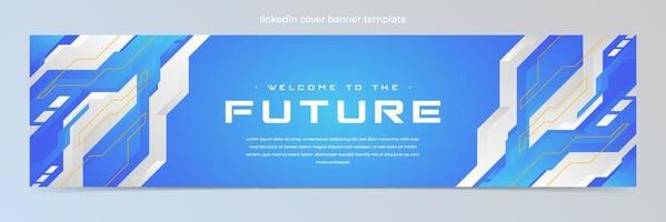 Modern abstract technology banner template vector