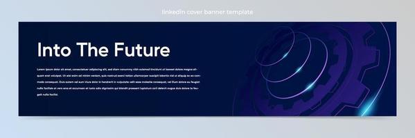 Modern abstract technology banner template vector