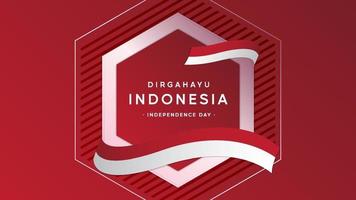 Indonesia independence day background design vector