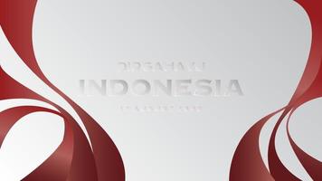 Indonesia independence day background design vector