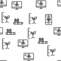 Smart Farm Vector Seamless Pattern