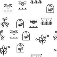 Smart Farm Vector Seamless Pattern