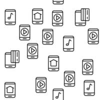 función de aplicación de teléfono inteligente vector de patrones sin fisuras