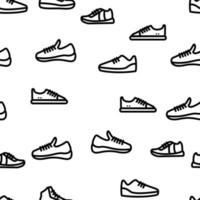 Sneakers Vector Seamless Pattern