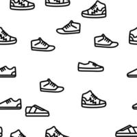 Sneakers Vector Seamless Pattern